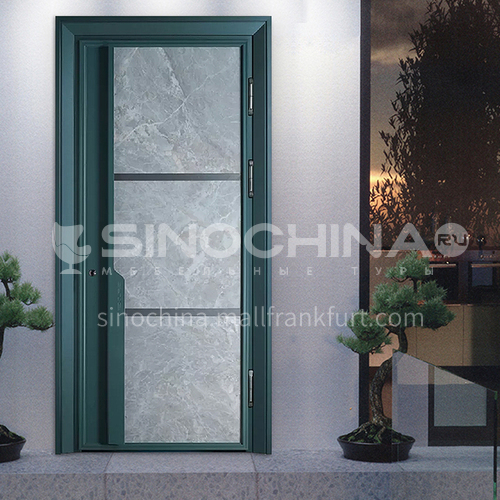 Color Class A Security Door Marble Panel Apartment Door Villa Entrance Door Door